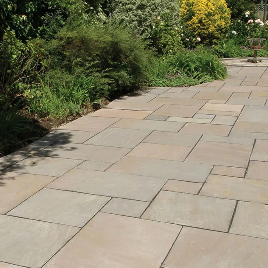 Autumn Blend Indian Sandstone Paving 3 Sizes 22mm Cal. From £18.50/m2 - Image 3