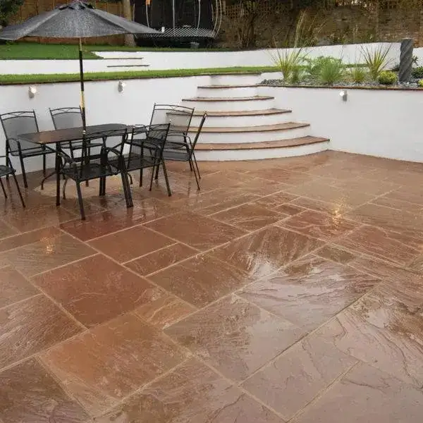 Autumn Brown Indian Sandstone Paving Patio Packs 22mm Cal. From £19.92/m2 - Image 4