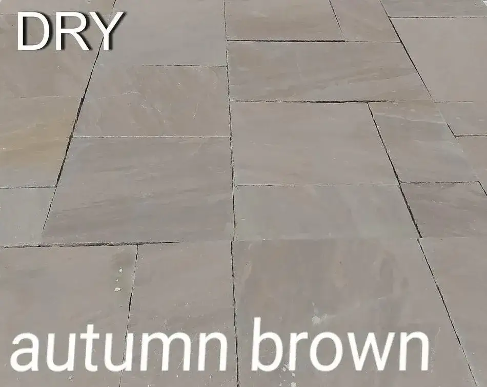 Autumn Brown Indian Sandstone Paving 900x600 22mm Cal. From £25.75/m2 - Image 4