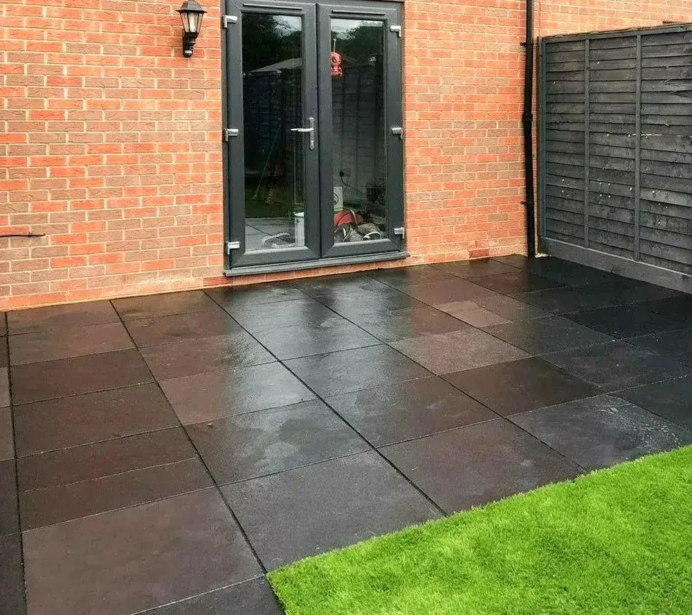 Black Limestone Paving Kadapha Slabs 600x600 22mm From £19.39/m2 - Image 5