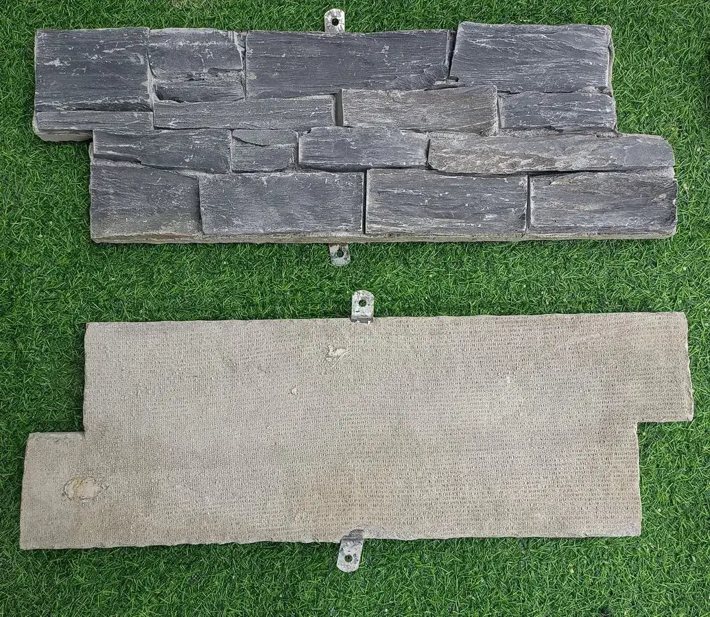 Black Slate Stone Cladding Z Tiles Clad Panels Cement Backing From £65.39/m2 - Image 3