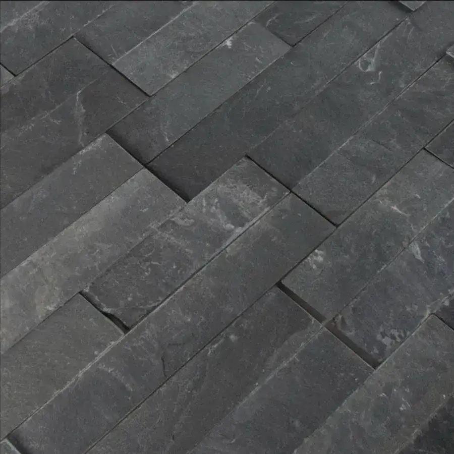 Black Slate Split Face Tiles 550x150 From £28.89/m2 - Image 3