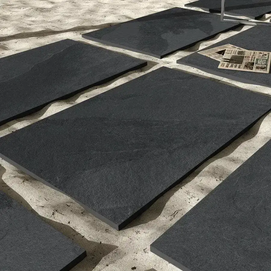 Brazilian Black Slate Porcelain Paving 900x600x20 From £21.38/m2 - Image 5