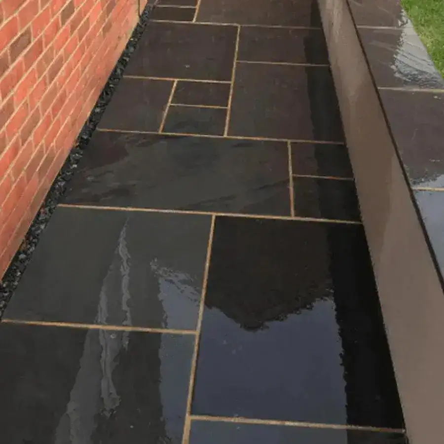 Brazilian Black Slate Paving Slabs 600x600x20mm From £27.99/m2 - Image 4