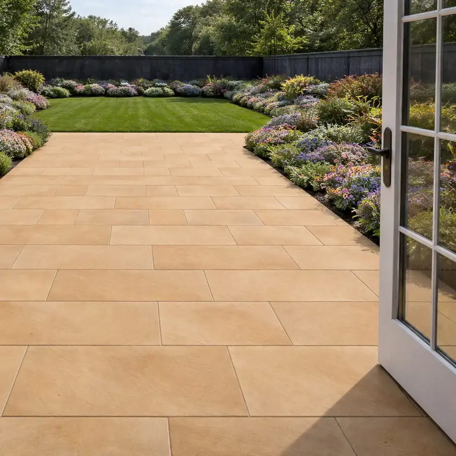 Buff Sandstone Porcelain Paving Slabs 900x600x20 From £18.99/m2 - Image 3