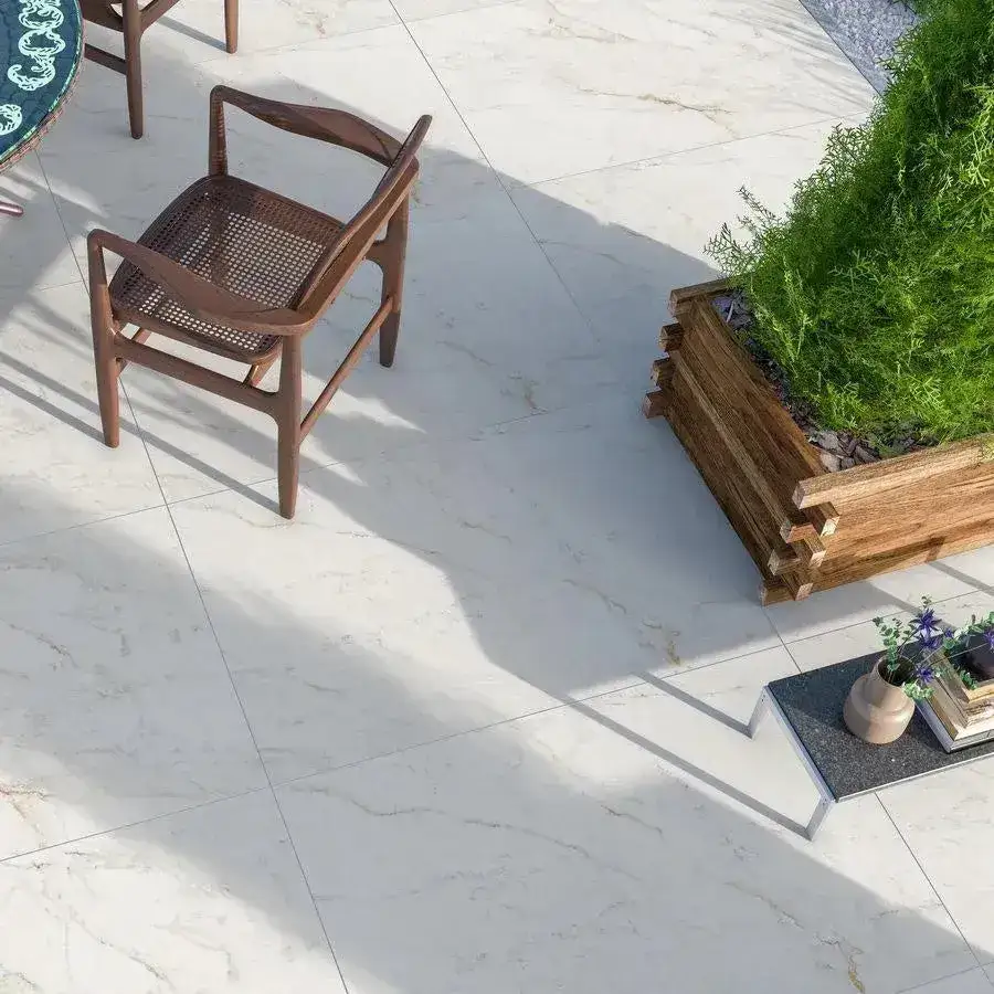 Carrara Marble Porcelain Paving Slabs 600x600 From £23.97/m2 - Image 4
