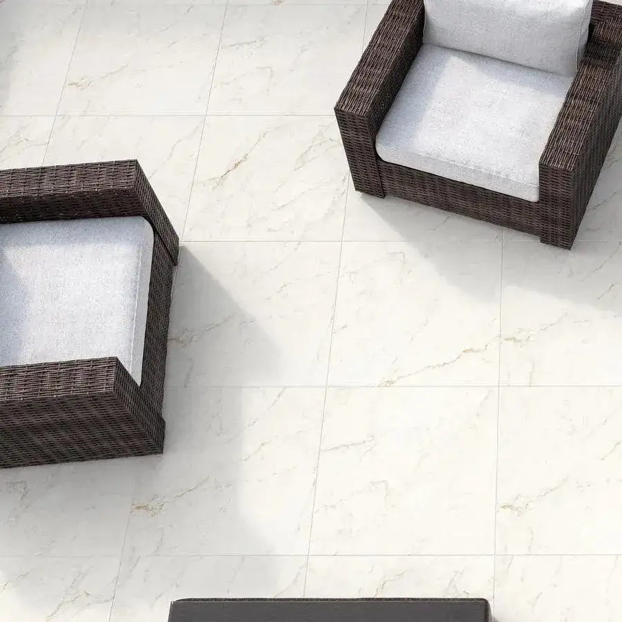 Carrara Marble Porcelain Paving Slabs 900x600 From £20.99/m2 - Image 4