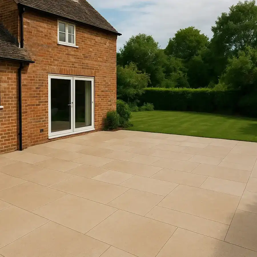 Sinai Pearl Limestone Paving Honed & Tumbled 900x600x20 From £42.58/m2 - Image 5