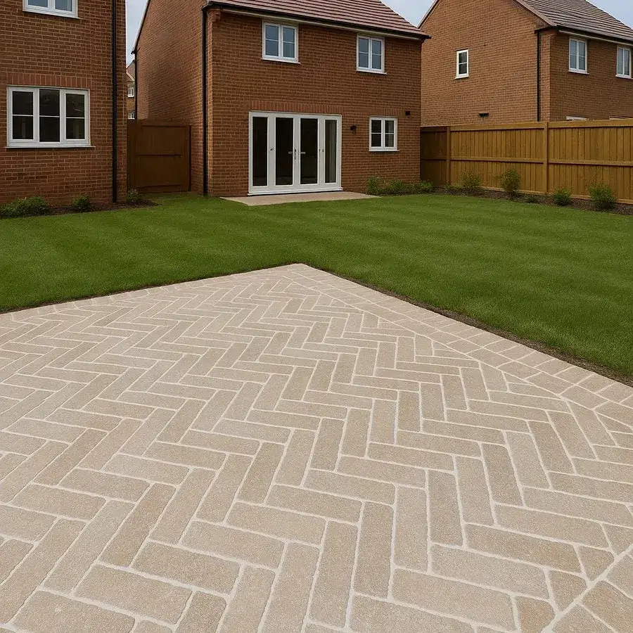 Sinai Pearl Limestone Honed & Tumbled Pavers 200x50x40 From £53.99/m2 - Image 5