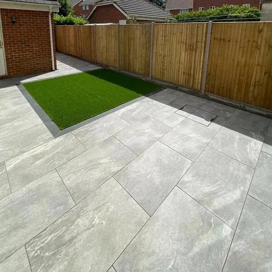 Earthcore Esprit Grey Porcelain Paving Slabs 900x600x20 From £18.89/m2