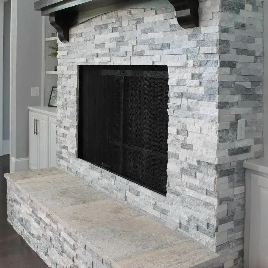 Sparkle Ice Grey Quartz Split Face Tiles 550x150 From £27.89/m2 - Image 4