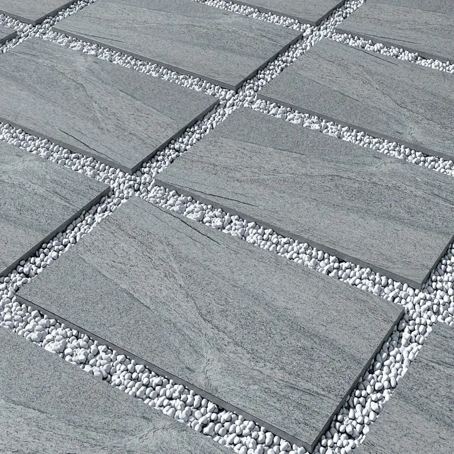 Dark Grey Porcelain Paving Tiles Full-Body Coloured 900x600x20 From £20.09/m2 - Image 3