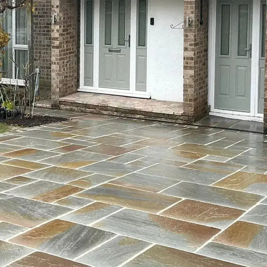 Indian York Sandstone Paving 600x600 22mm Cal. From £18.55/m2 - Image 4
