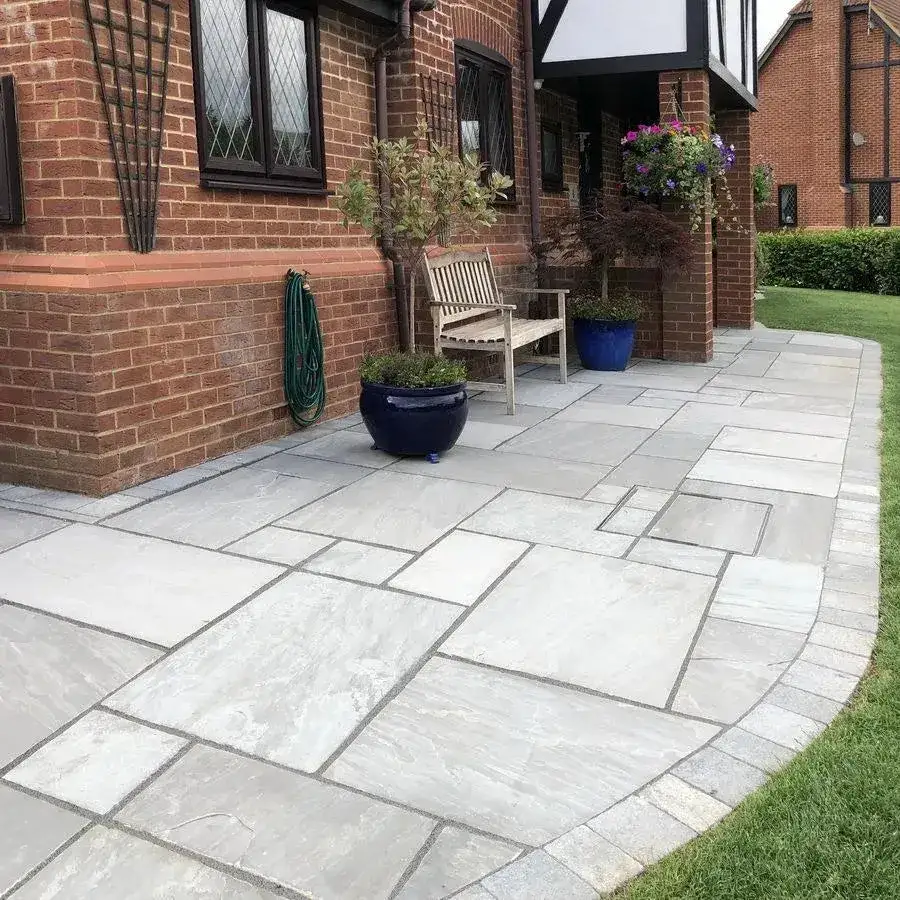 Kandla Grey Indian Sandstone Paving Patio Packs 22mm Cal. From £21.69/m2 - Image 4
