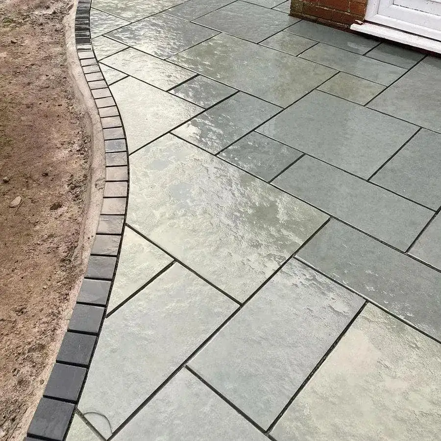 Kota Blue Limestone Paving Patio Packs, Sawn Edge 22mm Cal. From £21.19/m2 - Image 3