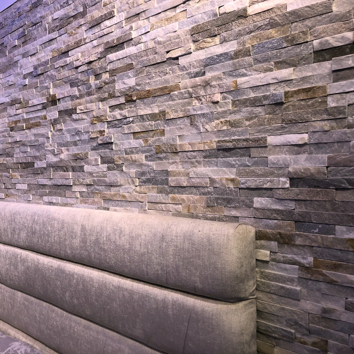 Oyster Quartz Split Face Tiles Cladding 360x100 From £26.69/m2 - Image 3
