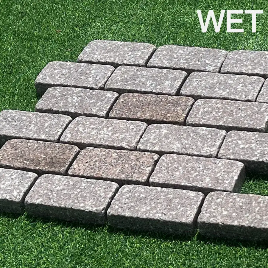 Rose Pink Sawn Granite Setts Tumbled 200x100x50mm From £55.79/m2 - Image 3