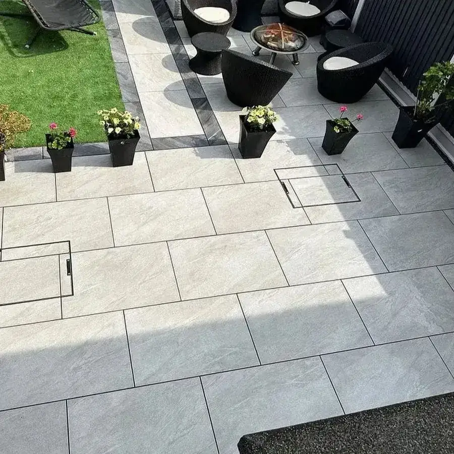 County Light Grey Porcelain Paving Slabs 900x600x20 From £20.50/m2 - Image 3