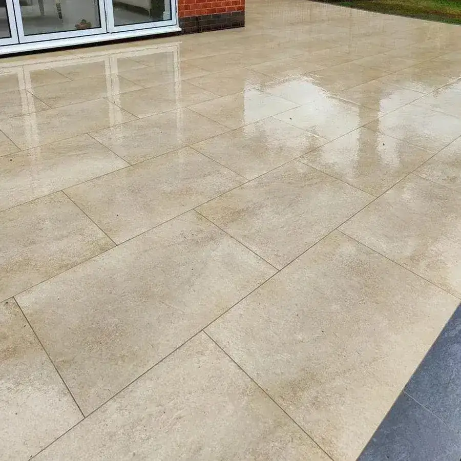 Hammerstone Beige Porcelain Paving Slabs 900x600x20 From £19.89/m2 - Image 4
