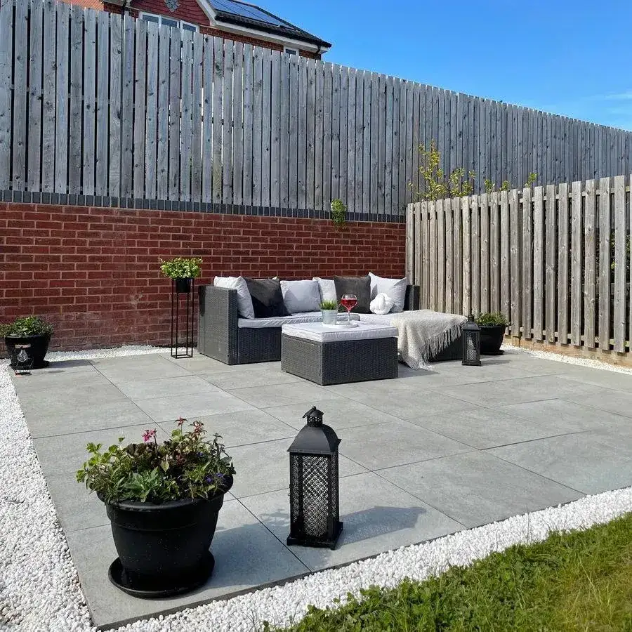 Hammerstone Grey Porcelain Paving Tiles 600x600x20 From £20.79/m2 - Image 3