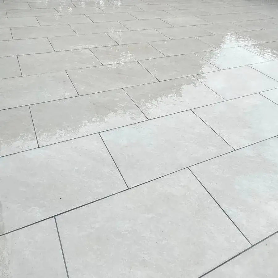 Quartz White Porcelain Paving Slabs 600x600 From £24.69/m2 - Image 4