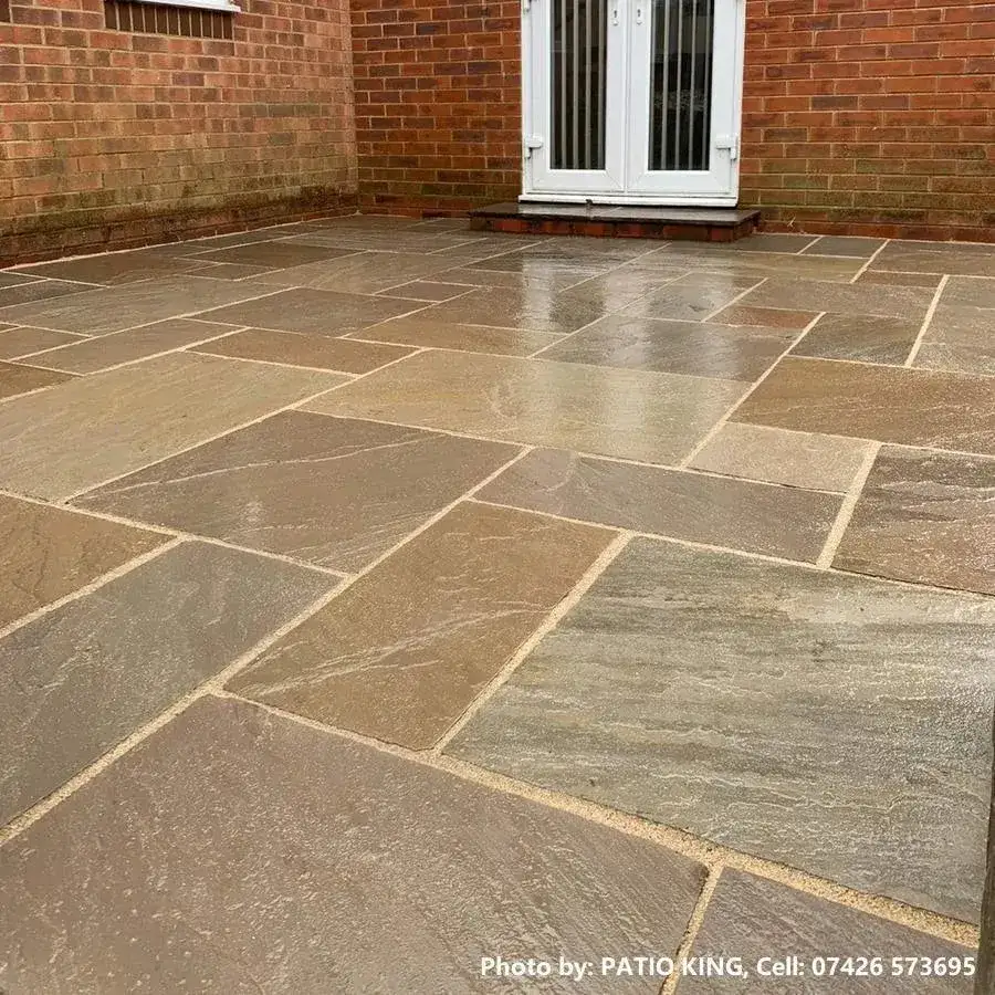 Raj Blend Indian Sandstone Paving Patio Packs 560 Series 3 Sizes 22mm Cal. From £19.59/m2 - Image 3
