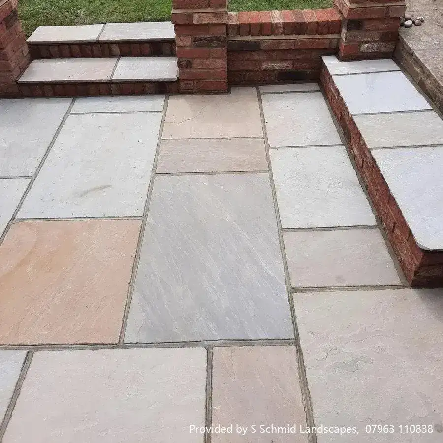 Raj Blend Indian Sandstone Paving 560 Series 5 Sizes 22mm Cal. From £18.99/m2 - Image 3