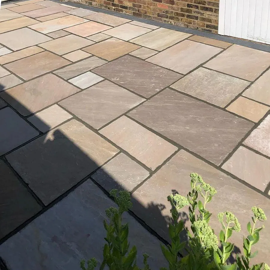 Raj Green Indian Sandstone Paving Patio Packs 22mm Cal. From £21.55/m2 - Image 4