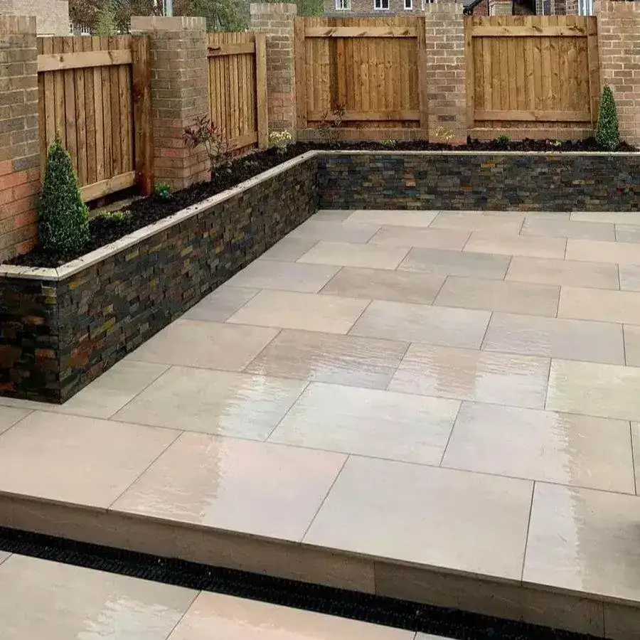 Raj Green Porcelain Paving Slabs 900x600x20 From £18.89/m2