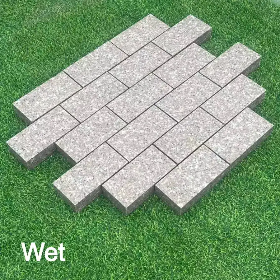 Sawn Granite Setts Rose Pink Flamed 200x100x50 From £53.29/m2 - Image 4