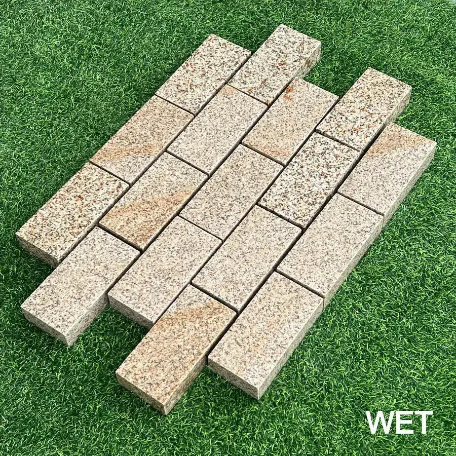 Sawn Granite Setts Yellow Gold Edging Stone 200x100x50mm From £51.29/m2 - Image 4