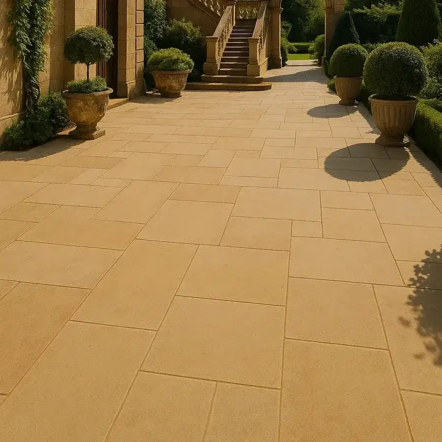 Yorkstone Paving Slabs Sawn & Honed 900 x 600 x 50mm From £19.69/m2 - Image 3