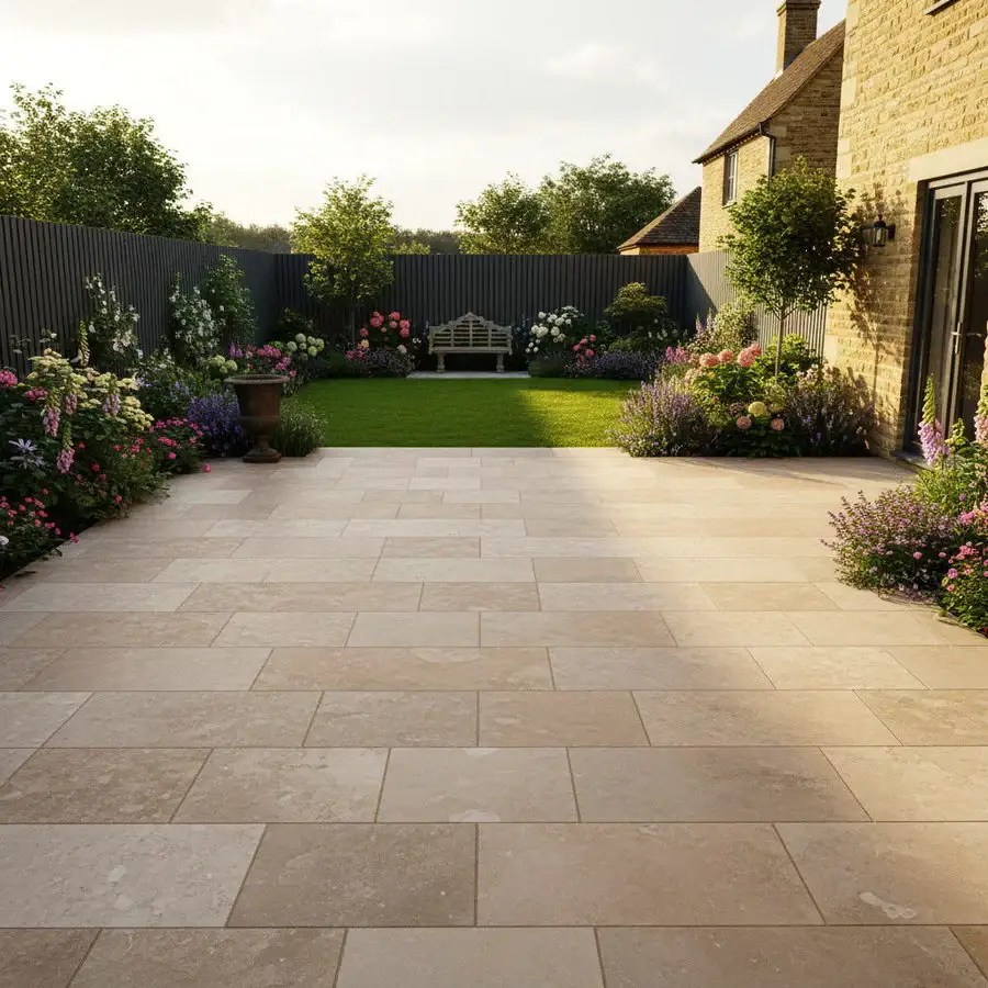 Sinai Pearl Limestone Porcelain Paving 900x600x20 From £19.15/m2 - Image 4