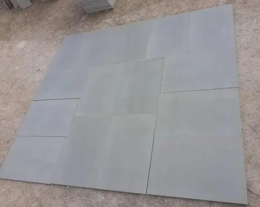 Smooth Indian Sandstone Paving Kandla Grey Sawn & Honed 600x600 From £26.60/m2 - Image 4