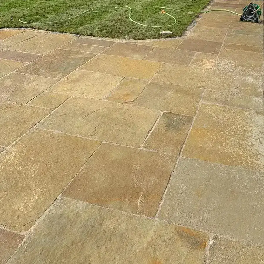 Tandur Yellow Limestone Tumbled 600x600 22mm Cal. From £25.20/m2 - Image 3