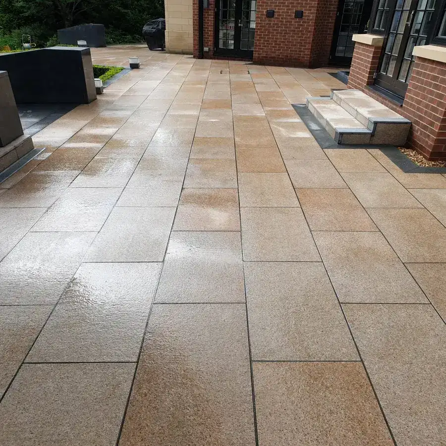 Gold Yellow Granite Paving Slabs 900x600x20 From £28.99/m2 - Image 3